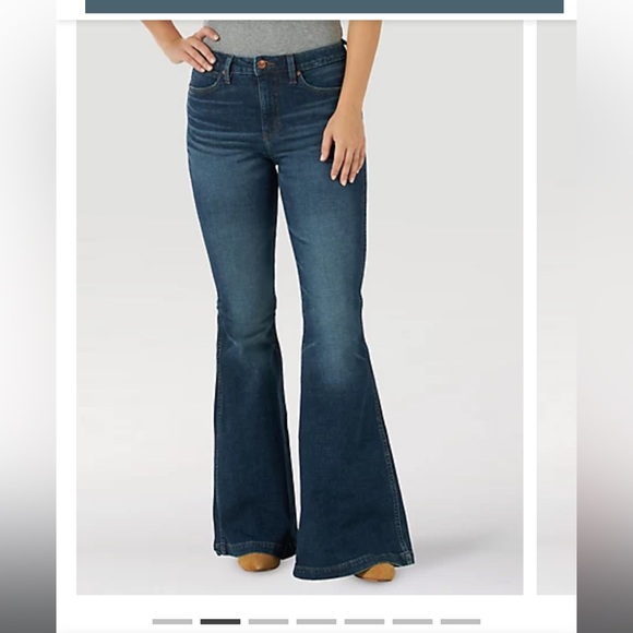 Wrangle Retro High Rise Flare - Picture 5 of 6
